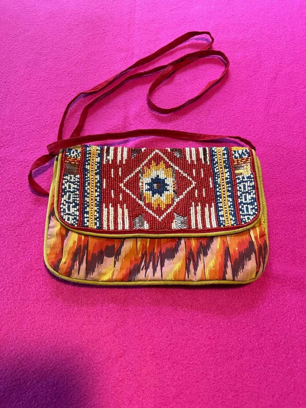 Beaded Crossbody Bag